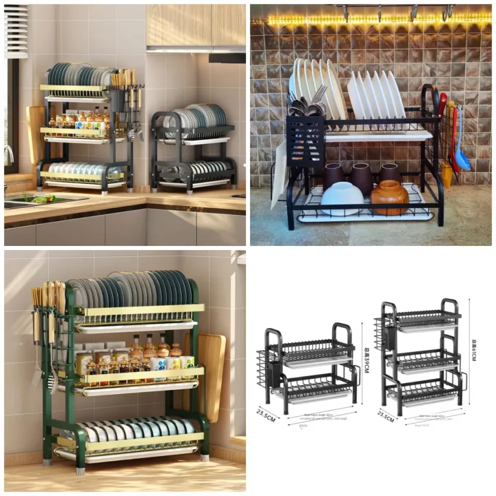 Multi-Tiered%20Dish%20Organizer%20by%20Matrix%20Compact%202-3%20Tier%20Dish%20Rack,%20Utensil%20and%20Plate%20Holder,%20Adjustable%20and%20Durable%20Kitchen%20Storage%20Solution%20-%20Image%202