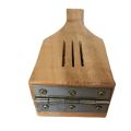 Handmade Wooden Lemon Squeezer  High-quality, non-breakable wood Traditional lemon squeezer, hand juicer, manual citrus press Light brown wood.Manual single press lemon squeezer Limo Nichor Lemon Nichor Wood Manual Single Press. 