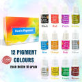 Epoxy Resin Art Imported Crystal Clear Kit (180gms) Ratio 2:1 & Epoxy Resin Color Pigments Liquid Colors 12. 