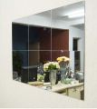 16pcs DIY Square Mirror Tile Wall Sticker Self Adhesive Room Decor for Modern Art. 