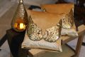 Kawish Home - Luxury Handmade Golden Wing- 100% Velvet Cushion Covers - 16 x 16 inches - Sofa Cushion Pillow. 