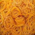 Elastic Rubber bands. 