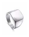 Men Rings Stainless Steel Square Signet Rings for Men, Pinky Thumb Ring for Dad Father Jewelry Gift for Him, Men's Ring for Boys. 