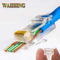 EZ RJ45 Crimp Tool Pass Through Cat5 Cat5e Cat6 Crimping Tool (Combo Pack). 
