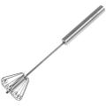 Semi Automatic Whiskers - Beater Hand Whisker Stirrer Egg Whisker Coffee Whisker Hand Push Beater - Kitchen Utensil Push Whisk for Blending- Whisking - Beating & Stirring Kitchen & Dining. 