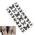 1 Sheet Waterproof Temporary Tattoo Sticker 3D Butterfly Tattoo Flash Transfer Tatoo Leg Arm Hand Foot For Women Body Art. 