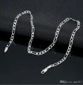 silver  Neck Chain for Men - Trendy Stylish Modern look. 