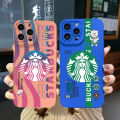 for Samsung Galaxy S22 Plus Note 20 Ultra S21 FE S20 Phone Cases Starbucks Coffee High Quality Camera Protection Square Frame Edge Cover. 