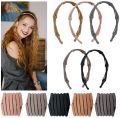 Matte Foldable Retractable Portable New Stylish Pocket Non Slip Hair Band| Thin Pocket Hair Bands Compact Portable No Slip Hair Fashion Comb Headband with Teeth Retractable Plastic Hair Accessories For Women| Random Colors. 