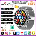 5G/4G Full Network Smart Watch 1.95 inch 720*720 Big Screen HD Video Call 8GB+128GB RAM Smartwatch Google Play WIFI GPS  Card. 