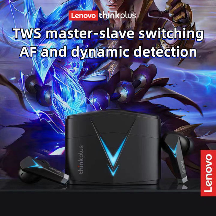 Lenovo LP6 Game Headset BT5.0 Wireless Earphones 65ms Low Latency DSP Noise Reduction Game/Music Dual Mode In-ear Earbuds for Gamers Sports