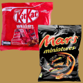 🍫 Mars Miniatures Frozen Chocolate Bars 150g + KitKat Miniatures Milk Chocolate 110g – Imported Mini candy  Bars Combo Pack for Snacking, Gifting & Sweet Cravings – Choco Pouches for Kids & Adults – Travel, Movie Nights & Office Treats. 