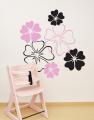 Floral Flower Patterns Wall Decal Sticker for Room Decoration and Home Styling. 
