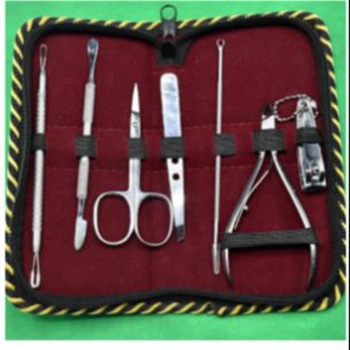 Professional 7 in 1  Pcs Manicure Pedicure Set Nail Clippers - Stainless Steel Manicure Kit -Includes Cuticle Remover Professional Nail Kit with Portable Travel Case Tools for Nail, Perfect Gift for Women or Men