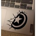 Marvel Avengers Captain America Vinyl Decal Laptop Sticker, Laptop Stickers for Boys and Girls, Bike Stickers, Car Bumper Stickers. 