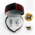 King Handcrafted Silver Cufflink Imitation Rhodium Plated, Unique Fashion Style Jewelry For Men. 