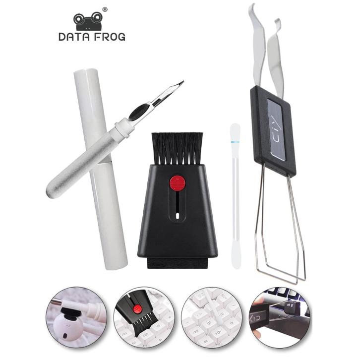 DATA FROG Computer Keyboard Cleaning Brush Screen Cleaner Penlar Cleaning Tool For Airpods Cleaning Kit Keycap Remover Key