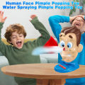 Human Face Spot Popping Toy Stress Relief Pimple Popping Toy Game for Kids Adults Fun Water Spraying Spot Popping Game for Family Party Prank Prop Board Game. 