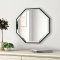 Octagon Wall Mirror Stylish Mirror for Home and Office, Library, and Bathroom. 