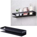 Black Metal Wallmount Washroom Accessories Storage Bathroom Shelf Rack Bathroom Organizer. 