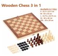 Chess Wooden Wooden Checker Board Solid Wood Pieces Folding Chess Board High-end Puzzle Chess Game. 