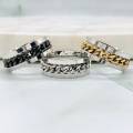 Eldorado Stainless Steel Chain Spinner Ring for Men Chain Spinner Chala for Boys. 