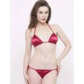 Pack Of 2 - Satin Silk Bikini Panty And Bra Sets. 