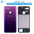 Oppo F9 Housing Middle Frame With Side Button and Camera Lens Complete Body Casing Replacement For F9 - Purple. 