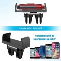 Tongdaytech Universal Car Phone Holder Double Base Air Vent Mount 360 Rotation Stand For Iphone XS 11 12 Pro Max Samsung In Car. 