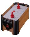 Mini Wooden Air Hockey Table Game - Fast Paced Action Game - Lots of Fun for Kids - Durable with Strong High Powered Fan Speed. 