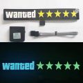 WANTED LED Car Window Sticker Windshield Electric Safety Decal Decoration Sticker Auto 1 Pc. 