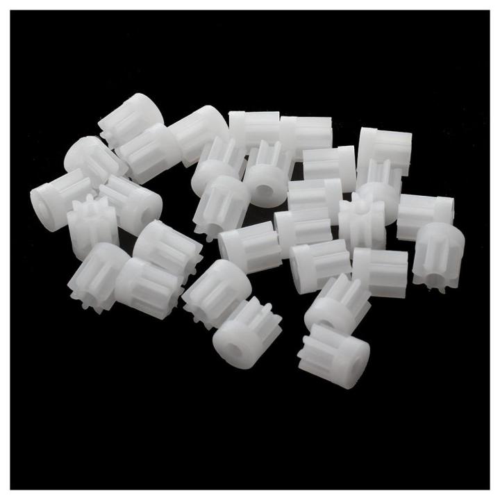 30 x 0.5 Modulus 8 Teeth Plastic Gear Cog for 2mm Car Motor Shaft