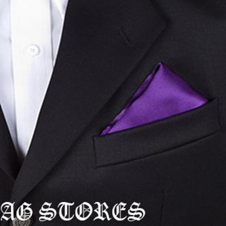 Royal purple pocket square(Handkerchief) for Men