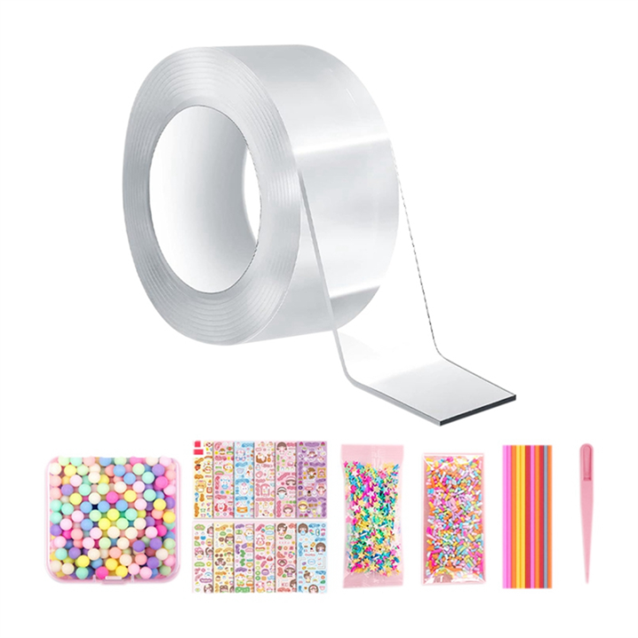Nano Tape Kit Double Sided Tape Elastic DIY Craft Kit for Party Favors Gifts Supplies Tape 1 Roll