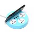 Extension Board Power Strip Multi Power Plug 3 USB Ports + 3 Sockets Universal Travel Charging Adapter 2 meter Cable. 