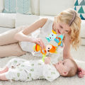 aby attles Fox ebra unny Animal Shaped Infant and attle With eether Crib aby o 0 to 12 onths. 