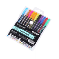 Neon Color Glitter Metallic Gel Pen Pack of 12 diffrent colors. 