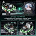 ORIA Bluetooth 5.0 FM Transmitter for Car, 18 W Type-C PD + Quick USB Charger QC3.0 Dual Port, 7 Colours LED Backlit Bluetooth Adapter for Car Radio Supports USB Flash Drive, TF Card uk import a576. 