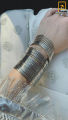Plain Silver Stainless Steel Bangles Pack of 36. 