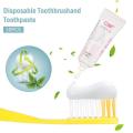 10Pcs Disposable Hotel Toothbrush Portable Travel Toothbrush With Toothpaste Kit. 