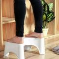 Comfortable Non-Slip Squatting Toilet Bathroom Seat Foot Rest Stool for Kids and Adult (White), Doctor Stool, Commode Stool, Potty Step Stool for Western Toilet, Poop Stool. 