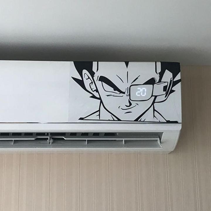 Cartoon Vegeta Dragon Ball Decal Indoor Air Conditioner Self Adhesive Sticker