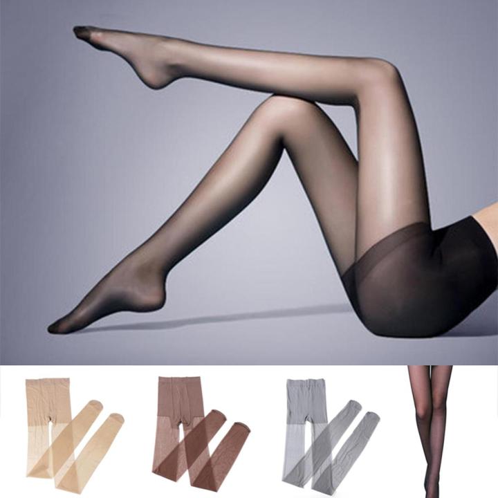 Women Tights Elastic Silk Stockings Solid Color Stockings Pantyhorse Nylon Stockings Legs Female Hosiery Sun Protection