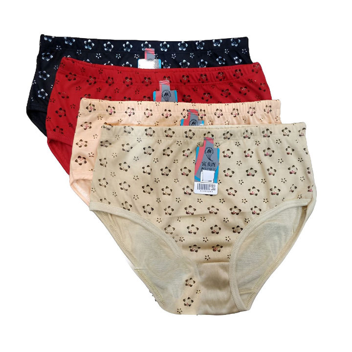 Pack of 2 Soft Cotton Printed Underwear Panties for Girls and Women Multicolor, Adjustable, Washable, Everyday Wear