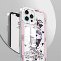UCUC for Infinix Note 12 G96 Back Cover Cute Kuromi Transparent TPU Ultra Thin Soft Phone Cases. 