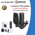 3 Years Warranty -  M1000 PRO Condenser Microphone Podcast Mic Cable for Singer Vocals Podcaster Home Studio Voice Over Recording. 