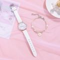 Women Children Watch Quartz Watches 2pcs Set Clocks For Girls Clock WristWatch Women Watches Colorful Relogio Feminino. 