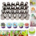 Cakeware 12 Piece Cake Decorating Set Frosting Icing Piping Bag Tips With Steel Nozzles. 