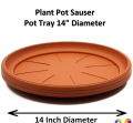 Pack of 3 Pots plates for Base , Plastic pot Tray. 