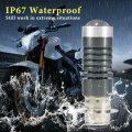 1 【Footprint】 Universal Dual Color Headlight Bulbs P15D-25-1 H6 PX15D LED T19 Motorcycle Hight-Yellow/Low-White(3000K/6000K) Plug&Play. 